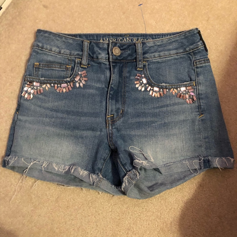 American eagle jean shorts size 4